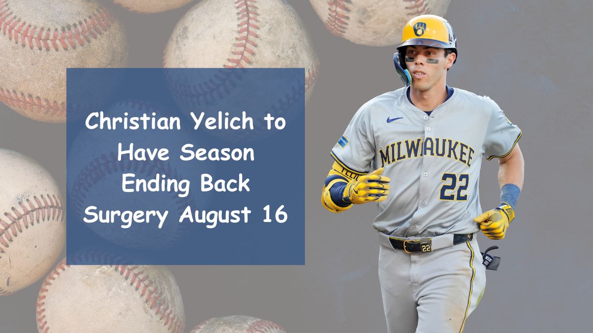 Christian Yelich to Have Season Ending Back Surgery August 16